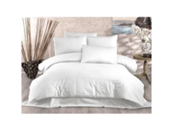 Juego De Cama - Funda Nórdica 220 X 240 Cm + 2 Fundas De Almohada 60 X 60 Cm, 70 % Poliéster - Blanco
