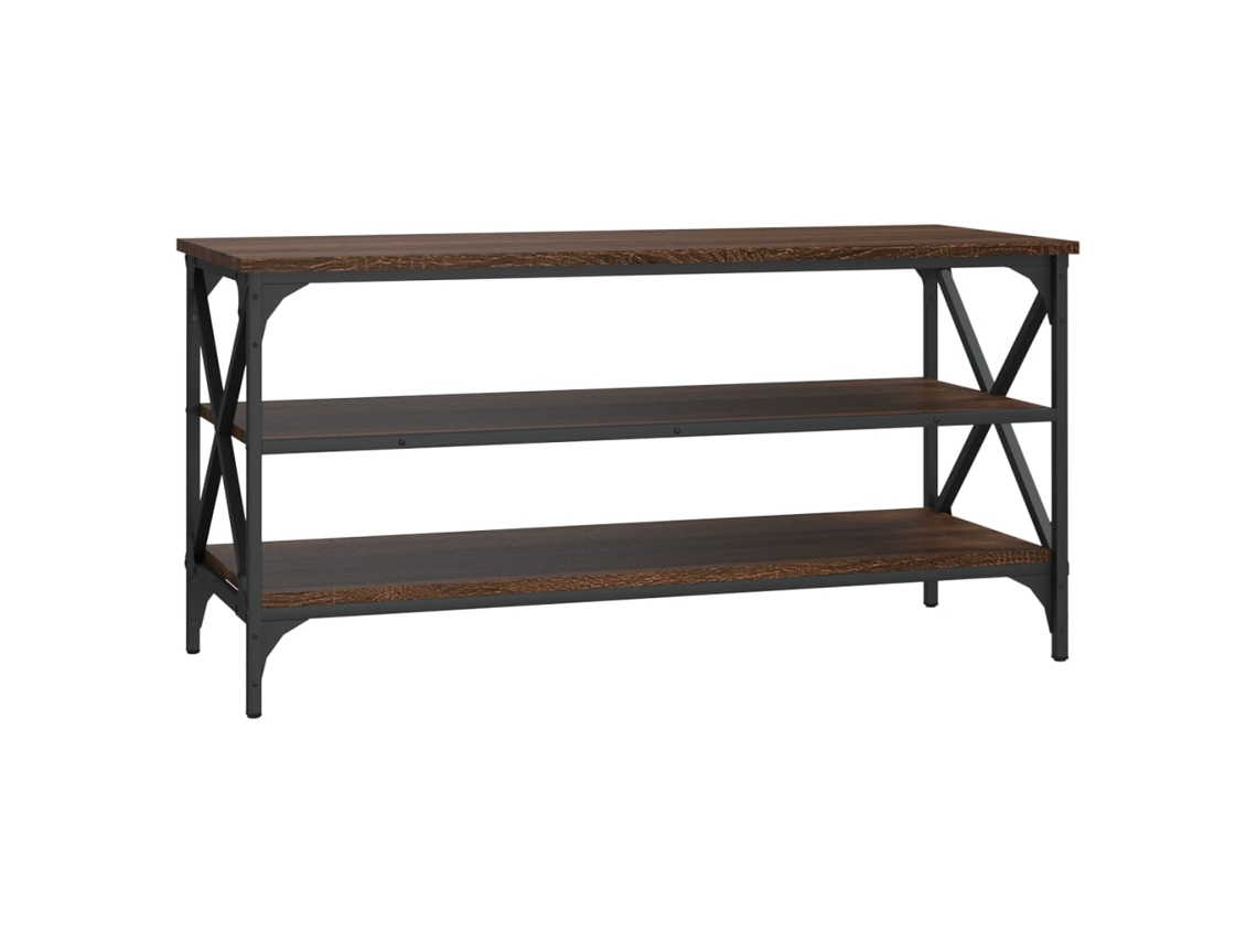 Mueble de TV en derivados de madera de roble, color marrón (100x40x50 cm) MAISON EXCLUSIVE