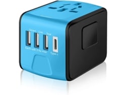 Adaptador De Viaje, Convertidor De Enchufe Internacional Universal