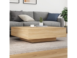 Mesa de centro 100x100x31 cm Derivados de madera Roble Sonoma Dkd Decoración del hogar