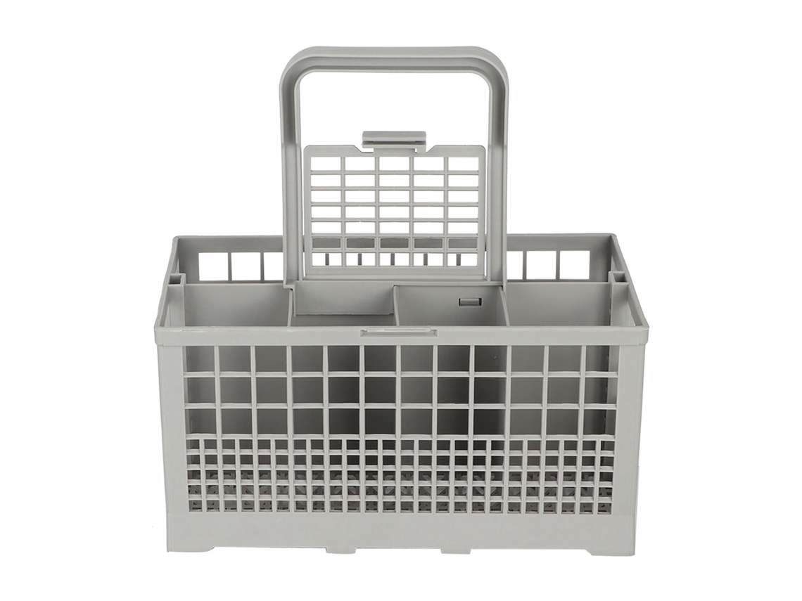 Cesta Universal Para Cubiertos Apta Para Lavavajillas Con 7 Compartimentos Y Asa Extraíble - Abs Duradero