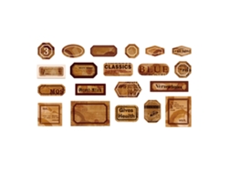 40 Adesivos Para Scrapbooking Diy Fáceis De Remover Estilo Chocolate Mocha Para Diários Planners Calendários
