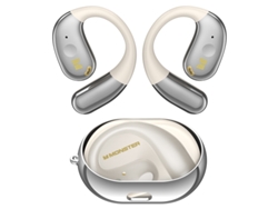 Auriculares inalámbricos abiertos, Bluetooth 5.4, estéreo, deportivos, controles táctiles, micrófono Mdug (blanco)