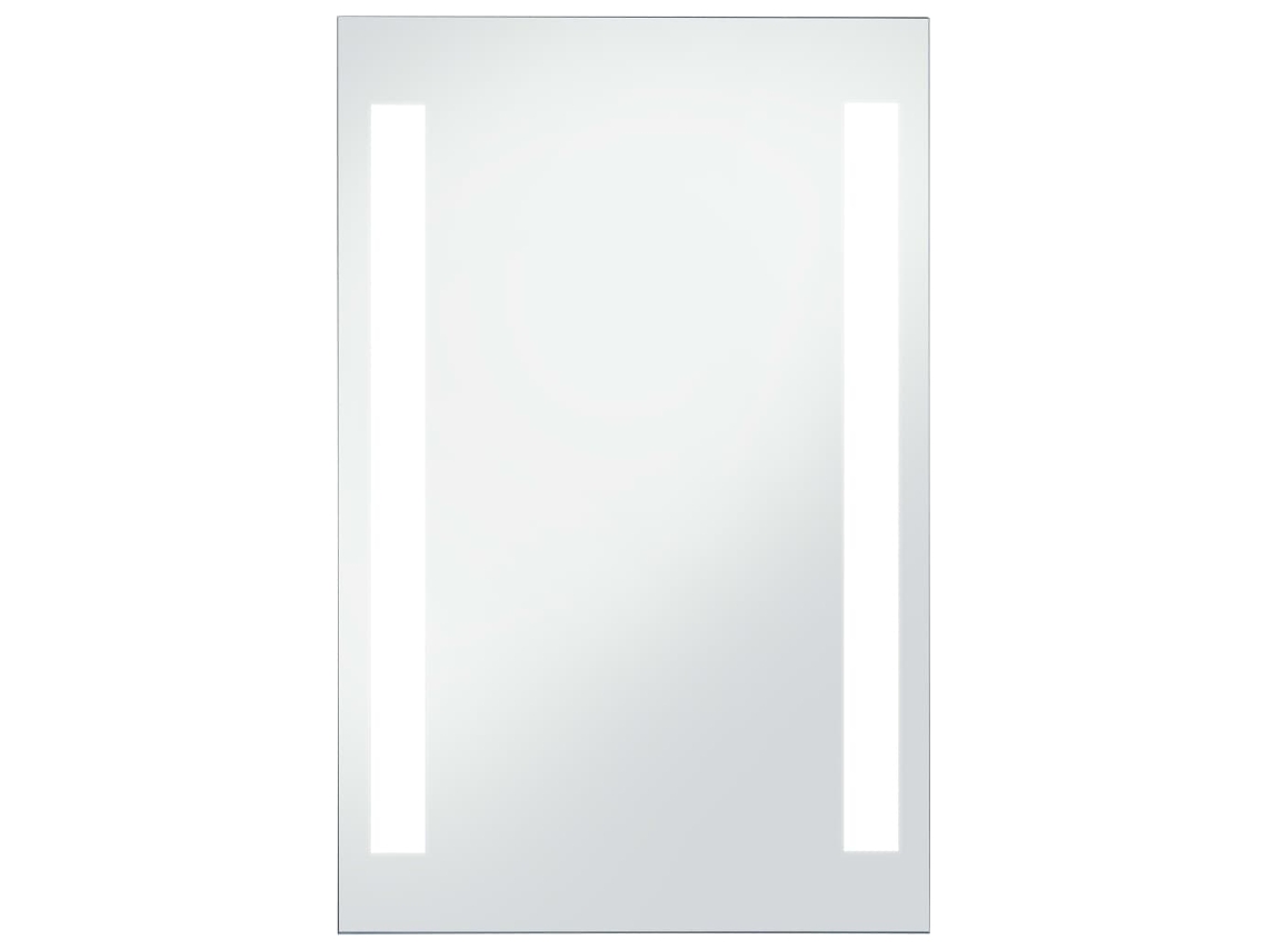 Espejo LED VIDAXL Plateado Cristal (60x100 cm)