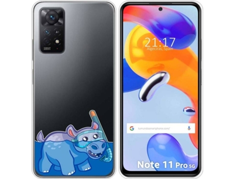 Carcasa Xiaomi Redmi Note 11 Pro TUMUNDOSMARTPHONE Dibujos Transparente Hipo Multicolor