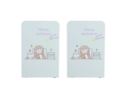 2 Piezas Reposamuñecas Antideslizantes De Metal Duraderos Y Fuertes, Apoyabooks Para Mesa De Oficina, Hogar Y Escuela