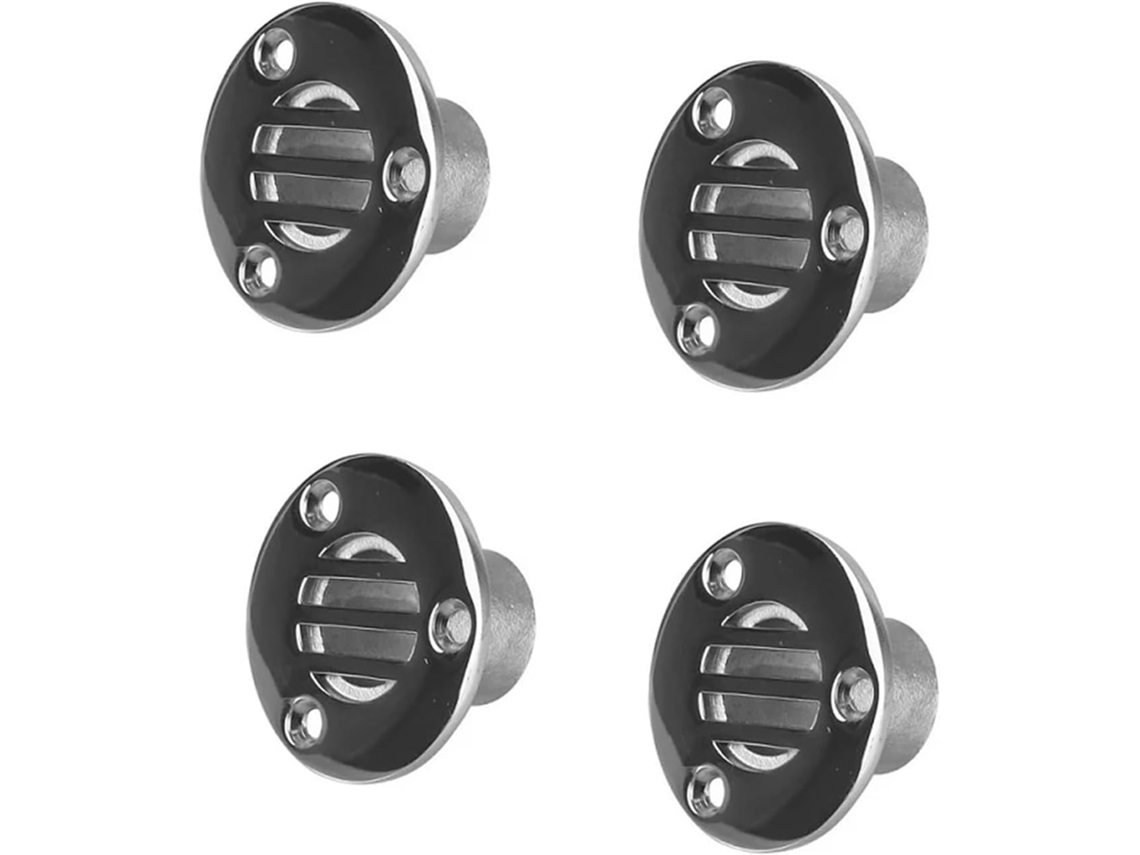 Évent Droit Marin De Réservoir Carburant Bâtis Bateau D'acier Inoxidable Para Le Basse (4 Piezas-22 Mm)
