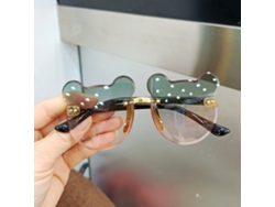 Gafas De Sol Para Niños Bebés Con Materiales Pc Resina Forma Bonita Uso Diario Fotos Verde Arriba Y Rosa Abajo