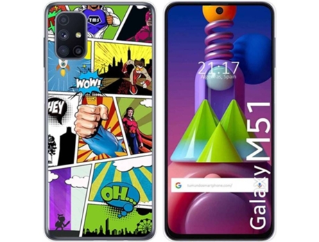 Carcasa Samsung Galaxy M51 TUMUNDOSMARTPHONE Comic Multicolor