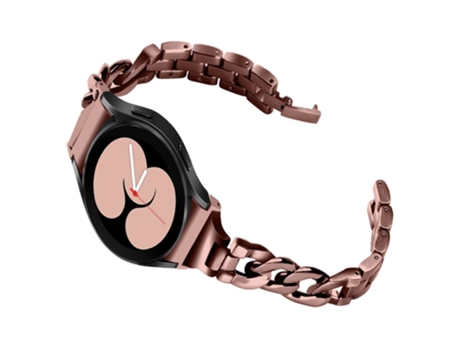 Correa de acero inoxidable cadena clásica para Samsung Galaxy Watch4 Active 40mm/44mm/Watch4 Classic 42mm/46mm - bronce