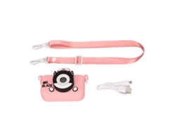 Cámara digital infantil, bonita y ligera, con pantalla de 2 pulgadas, para fotos, vídeos y MP3, para niños de 3 a 10 años, color rosa, sin tarjeta de memoria de 32 GB.