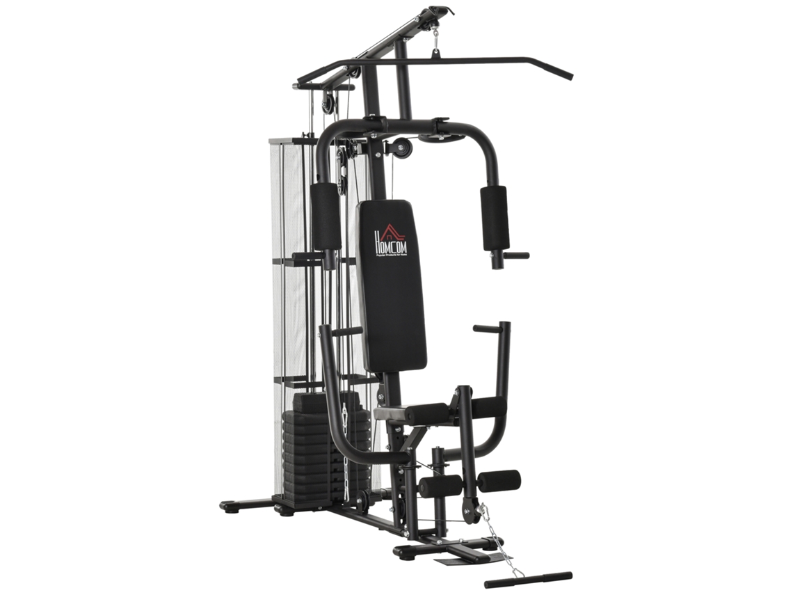 Máquina Musculação Estribos Pernas 45kg Carga 120kg 150x110x210 Preta