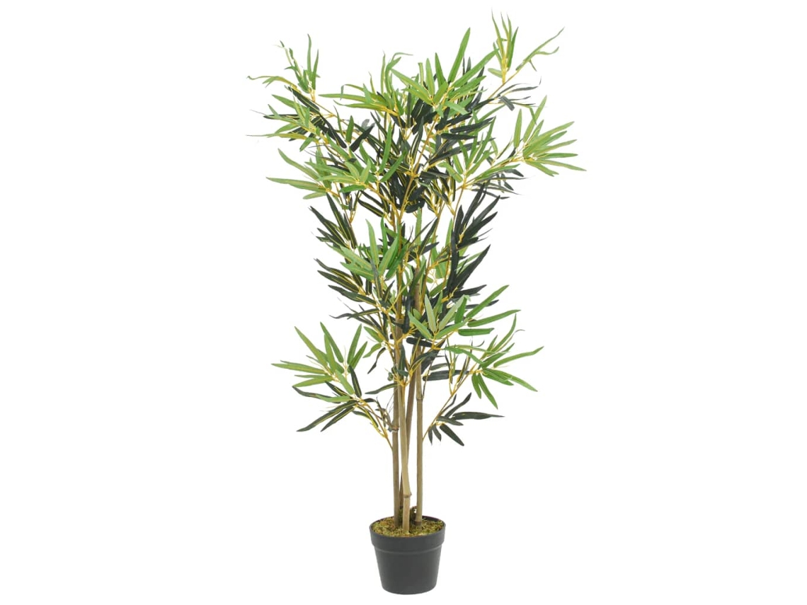 Árbol De Bambú Artificial Con 552 Hojas Verde 120 Cm