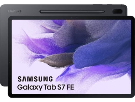 Tablet SAMSUNG Galaxy Tab S7 FE (12.4'' - 64 GB - 4 GB RAM - Wi-Fi - Negro)