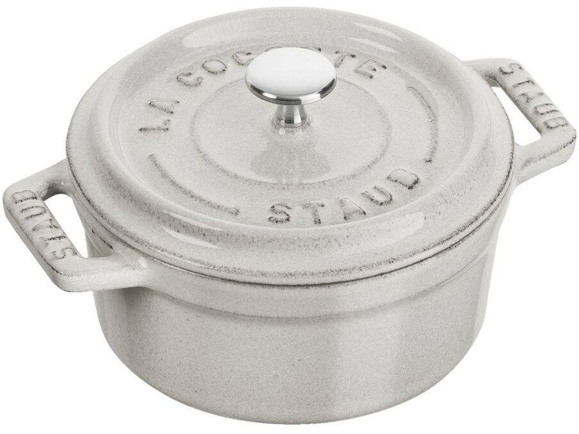 Cacerola STAUB (Blanco - Hierro Fundido - 10 cm)