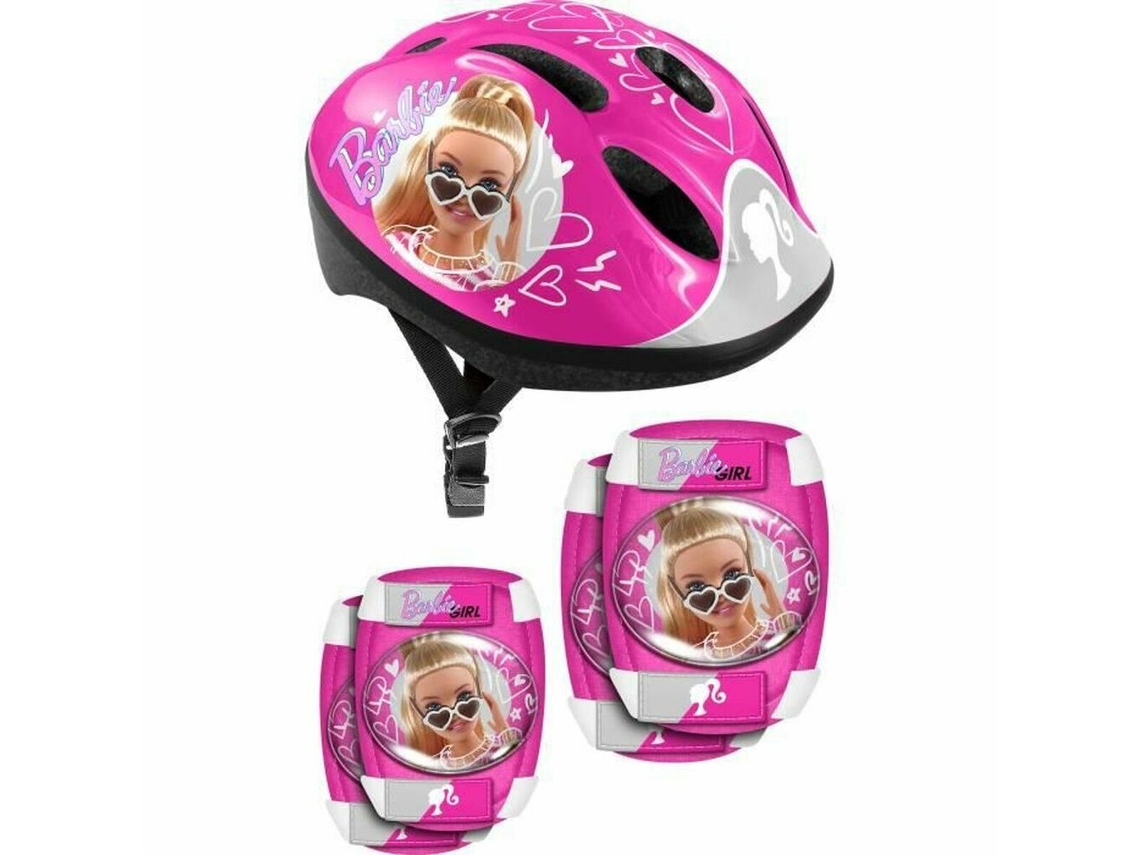 Kit Casco y Rodilleras Stamp Barbie
