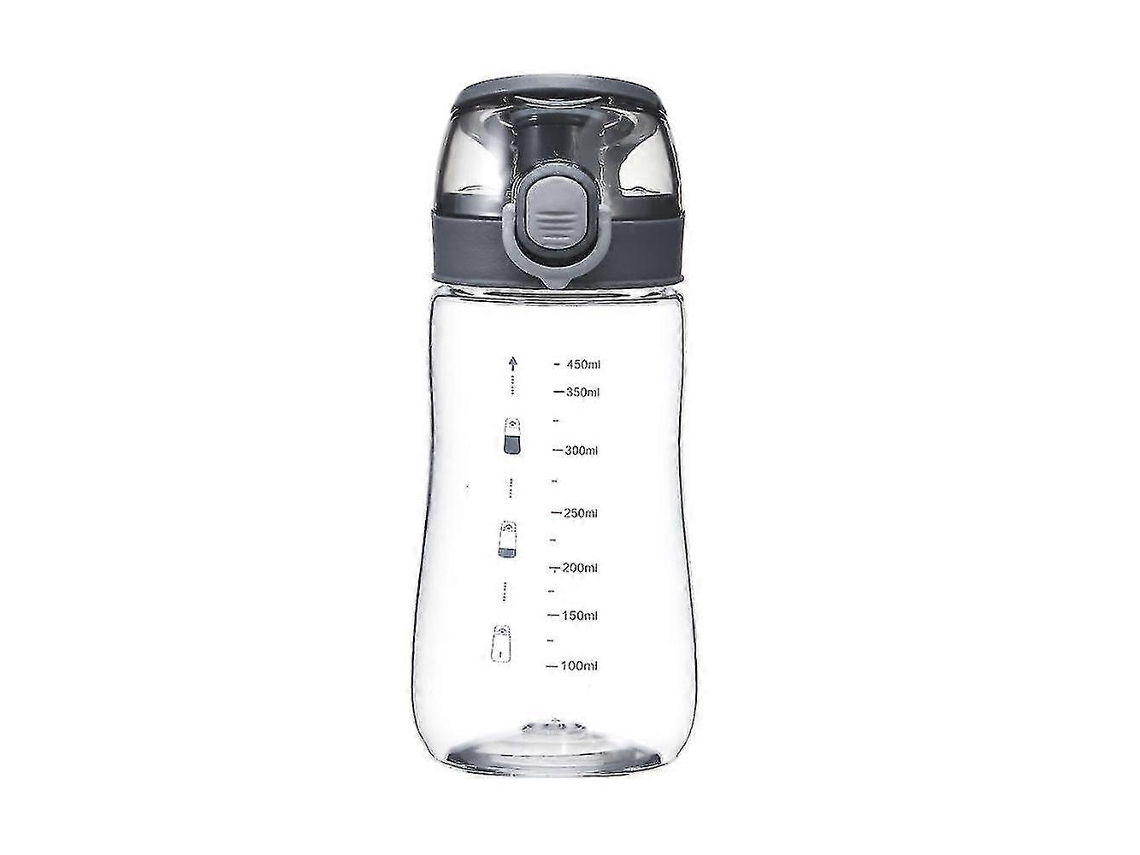 Botellas De Agua De Plástico Transparente | Botella Deportiva Para Gimnasio | 15 Oz | Botellas De Agua Deportivas Rosewell