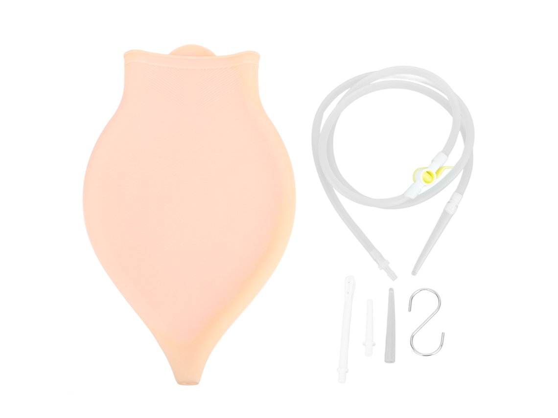 Bolsa de enema de silicona de 3 litros, reutilizable y ecológica.