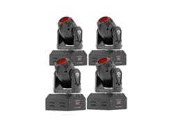 Mini foco LED RGBW de 10 W, 11/13 canales DMX, 4 unidades de 10 W, enchufe UE OEM