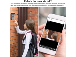 Sistema De Interfono Vídeo Wifi Inteligente 7 Pulgadas Visiophone Etanche Rfid Porte-clés Cámara