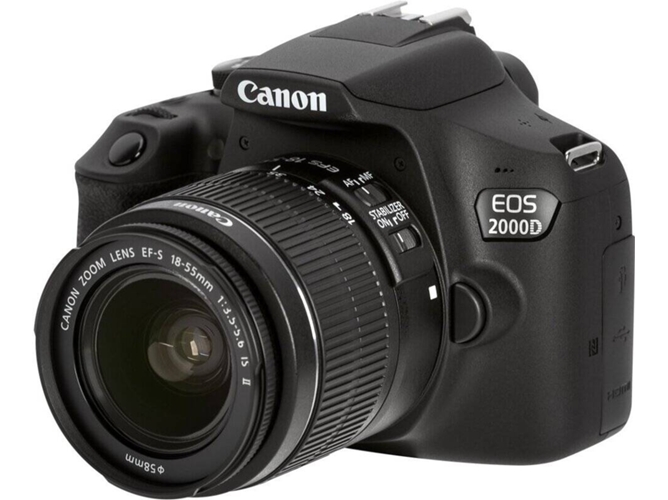 Cámara Fotográfica CANON Eos 2000D+Ef-S 18-55Ii Pr