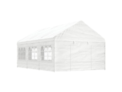 Cenador Con Techo VIDAXL Blanco Polietileno (6,69x4,08x3,22 m)