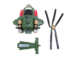 Bj-toy Transformável Helicóptero Avião Caçador Com Música E Luzes Para Crianças Pequenas