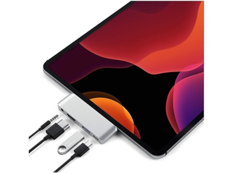 Adaptador Hub Pro Tipo C Móvil Con Carga Usb-C Pd 4K Hdmi Conector Para Auriculares Usb 3.0 Y 3 5 Mm Compatible Con Ipad Pro 2018 BISBISOUS