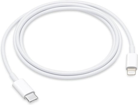 Cable APPLE MX0K2ZM/A (USB-C - Lightning - 1 m - Blanco)