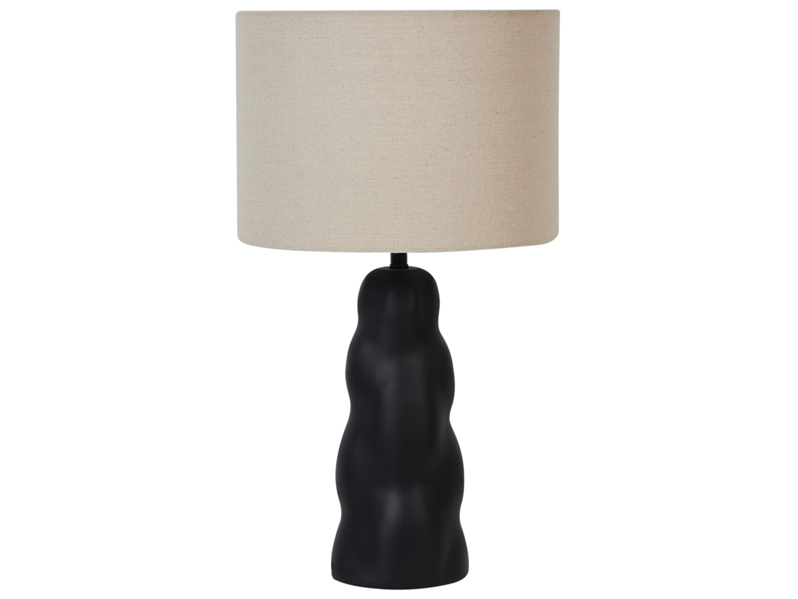 Lámpara de mesa BELIANI Vilar de Cerámica Negro 30x30x51