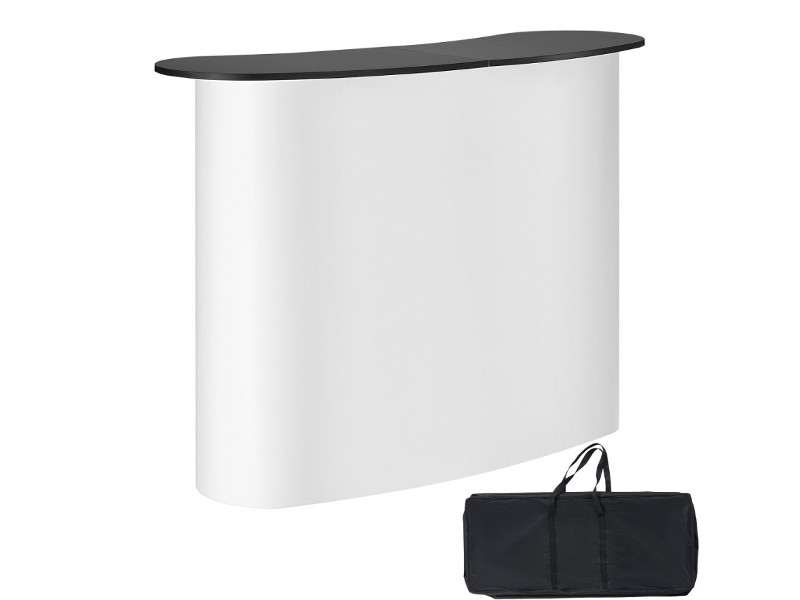 Mostrador portátil plegable profesional 1300x465x950mm con bolsa Tekmaquinas