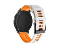 Correa Pioneer para Garmin Forerunner 245 Music Blanco y Naranja