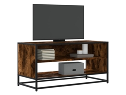 Mueble de TV | Mueble de TV | Mueble de TV 91x40x46 cm Derivados de Madera/Metal Roble Ahumado