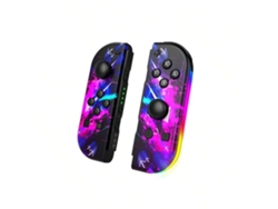 1 Par De Mandos Inalámbricos Joy-con Para Nintendo Switch - Bluetooth 5.2, Led Rgb, Doble Vibración, Función Turbo, Color Morado.no Original, Sin Marca
