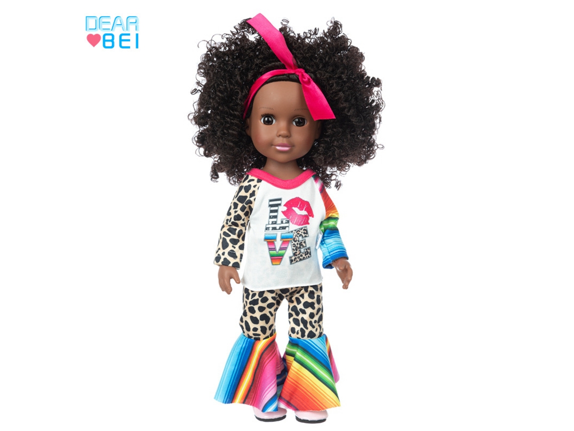 Muñeca De Vinilo De 35,5 Cm (14 Pulgadas), Piel Oscura Africana, Juguete Infantil, Bebé De Aspecto Realista.