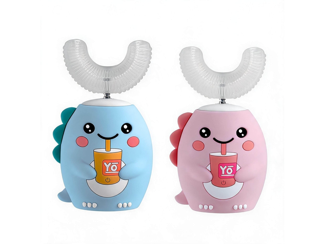 Cepillo De Dientes Eléctrico Para Niños Con Forma De U, 6 Velocidades Ajustables, Para Niños De 2 A 6 Años (2 Unidades) Czhhmart