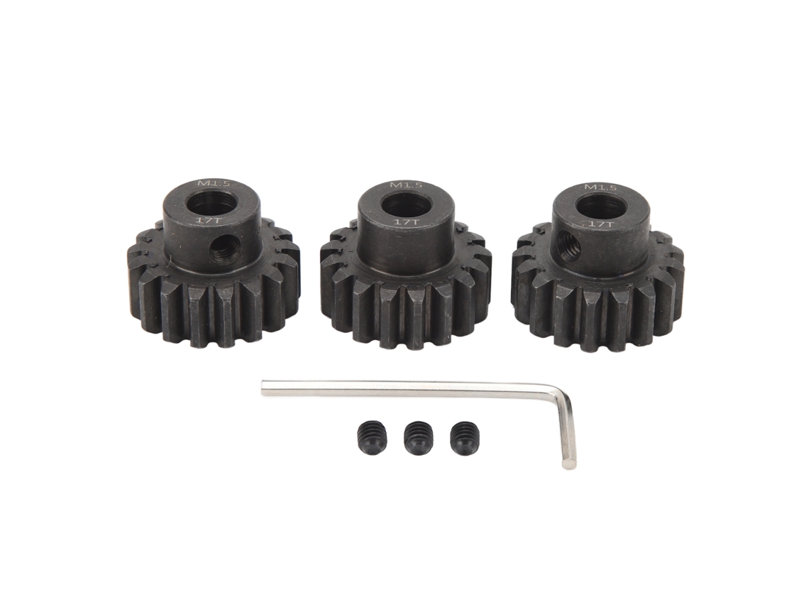 3pcs Engranaje De Motor De Coche Rc Con Agujero Interior 8mm Acero Para Coches Modelo 1/5 1/8 1/10 17t