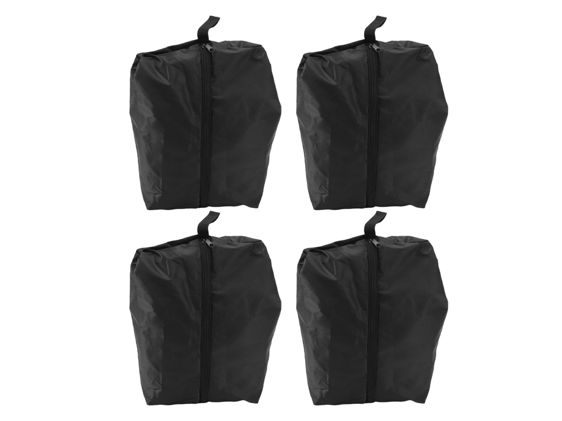 4 Bolsas Impermeables De Gran Capacidad Para Zapatos De Viaje Con Cremallera Para Guardar Ropa, Color Negro, 37x23 Cm.