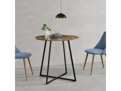 Mesa de Comedor [EN.CASA]  (Marrón - Metal, MDF, Recubrimiento De Melamina - 78 x 80 cm)
