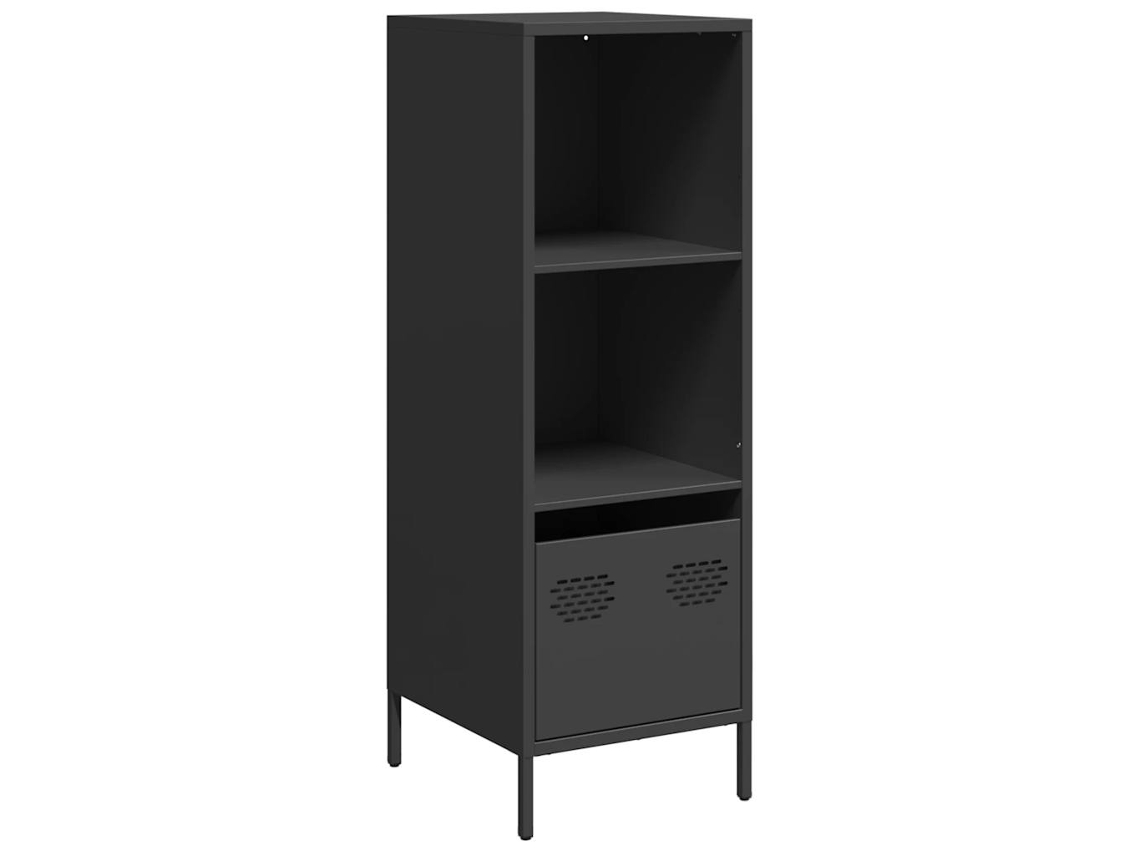 Maison Exclusive - Aparador Acero Negro 35x39x103,5 Cm