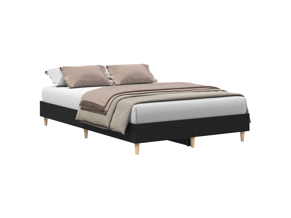 Maison Exclusive - Estructura De Cama Roble Negro 193 X 123 X 25 Cm