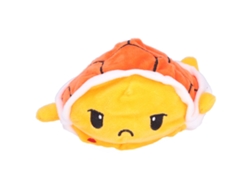 Boneco Tartaruga Invertível Pelúcia De Duas Faces Brinquedo Animal Flip Laranja
