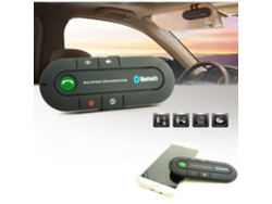 Kit Viva-Voz Bluetooth para Carro com Alto-Falante com Viseira Solar para Smartphone Preto