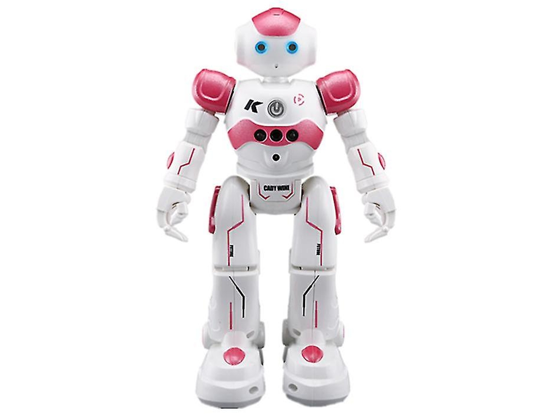 Robot Rc Robot De Control Remoto Juguete De Regalo para Niños Y Adultos Robot De Control Remoto Programable Rosa BISBISOUS