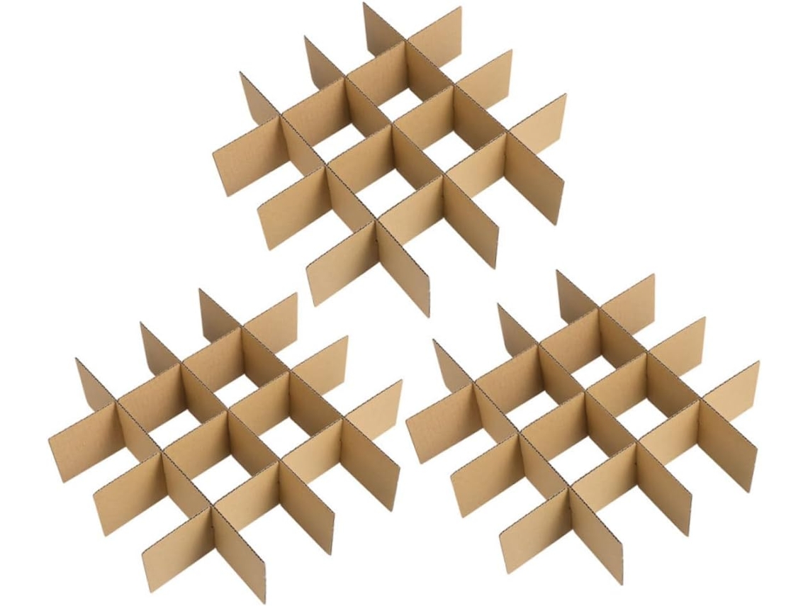 Besportble Separadores De Materiales Duraderos Y Caja De Vino Duraderos Para Mudanzas 33,50 X 8,00 X 0,30 C...