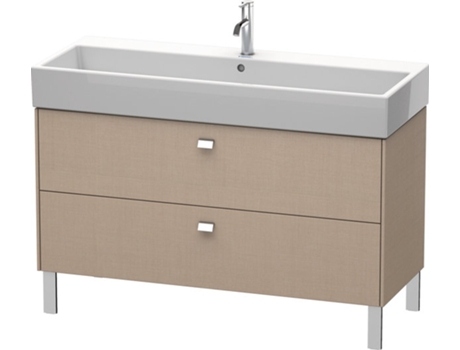 Mueble de aseo DURAVIT Brioso de 118,4 x 45,9 cm 2 extraíbles con sifón y delantal para lavabo Vero Air 235012
