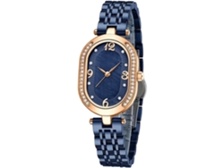 Reloj De Lujo Femenino De Strass Acero Inoxidable A Prueba De Agua Cuarzo Fecha Luminoso Yuysan