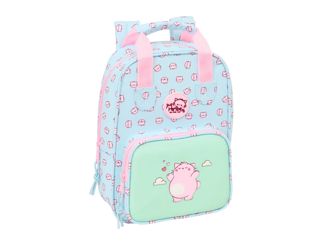 Mochila escolar Pembe The Pink Cat (multicolor - poliéster 300D)