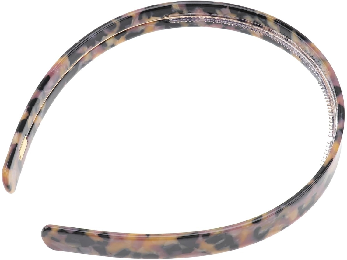 Conjunto De 3 Faixas De Cabelo Antiderrapantes Em Acetato Com Estampa De Tartaruga Para Lavar O Rosto - Acessório Elegante