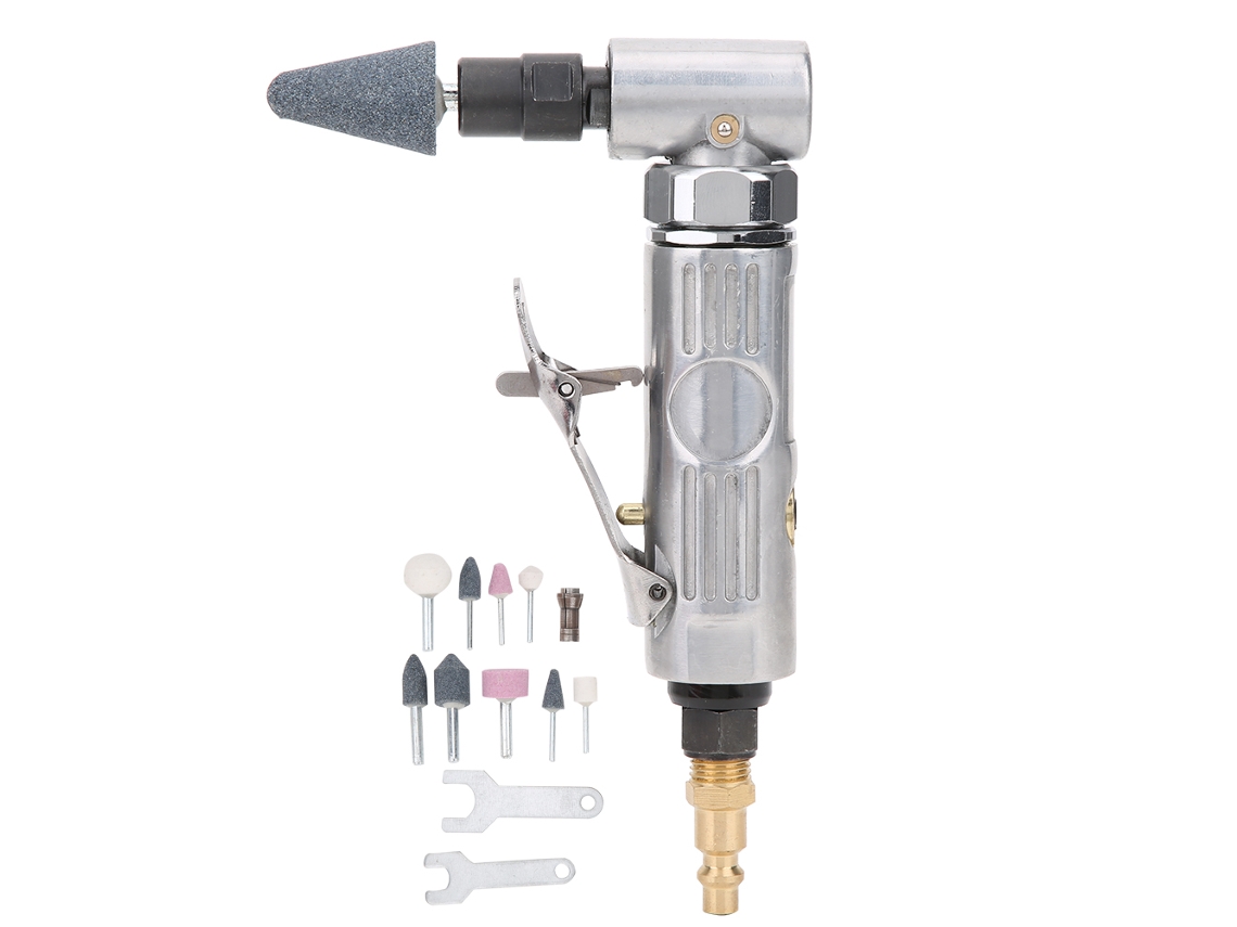 Amoladora Angular Aérea De 90 Grados, 3 Mm, 6 Mm, 1/4 Pulg., 2000 Rpm, Lijadora Neumática.